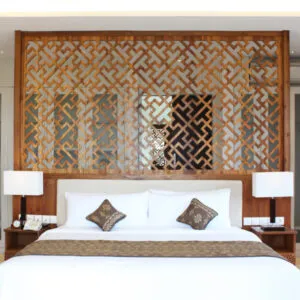 Swastika Lattice Headboard Panel